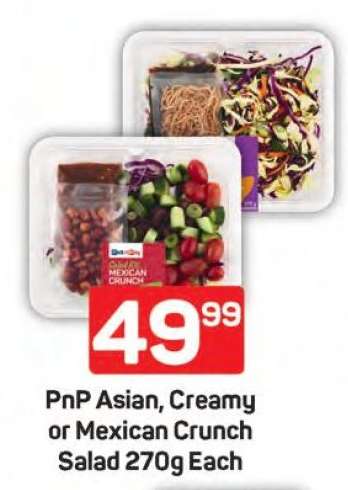 PnP Asian, Creamy or Mexican Crunch Salad 270g Each
