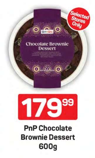 PnP Chocolate Brownie Dessert 600g