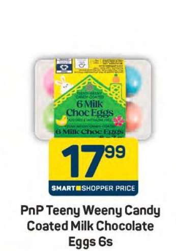 PnP Teeny Weeny Candy Coated Milk Chocolate Eggs 6s