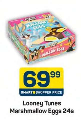 Looney Tunes Marshmallow Eggs 24s