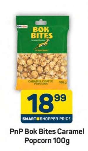 PnP Bok Bites Caramel Popcorn 100g
