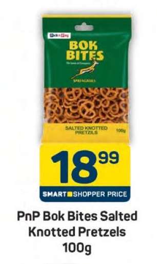 PnP Bok Bites Salted Knotted Pretzels 100g