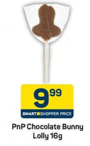 PnP Chocolate Bunny Lolly 16g