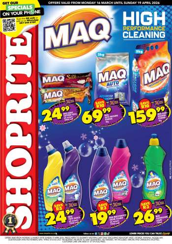 Shoprite catalogue  - 16/03/2026 - 19/04/2026.