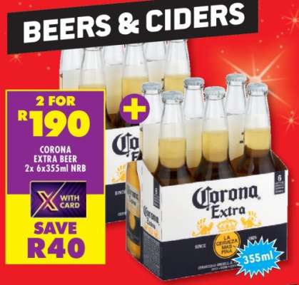 CORONA EXTRA BEER 2x 6x355ml NRB