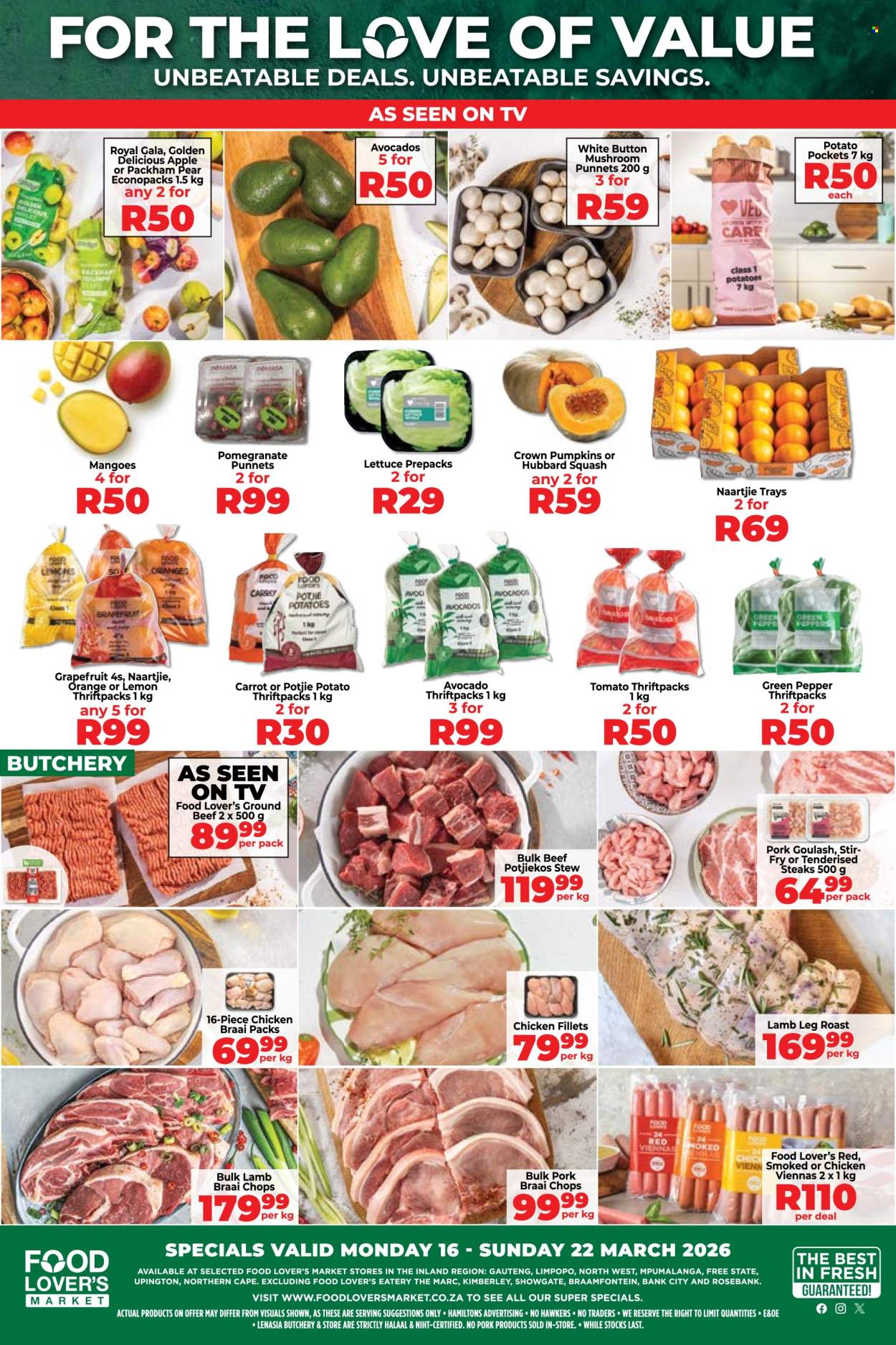 Food Lover's Market specials - 16/03/2026 - 22/03/2026. Page 1