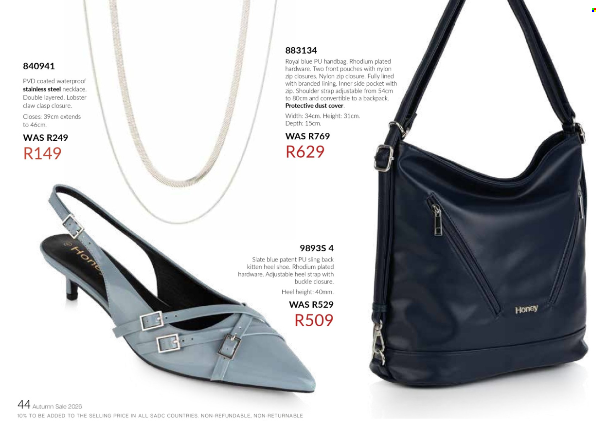 Honey specials. Page 46