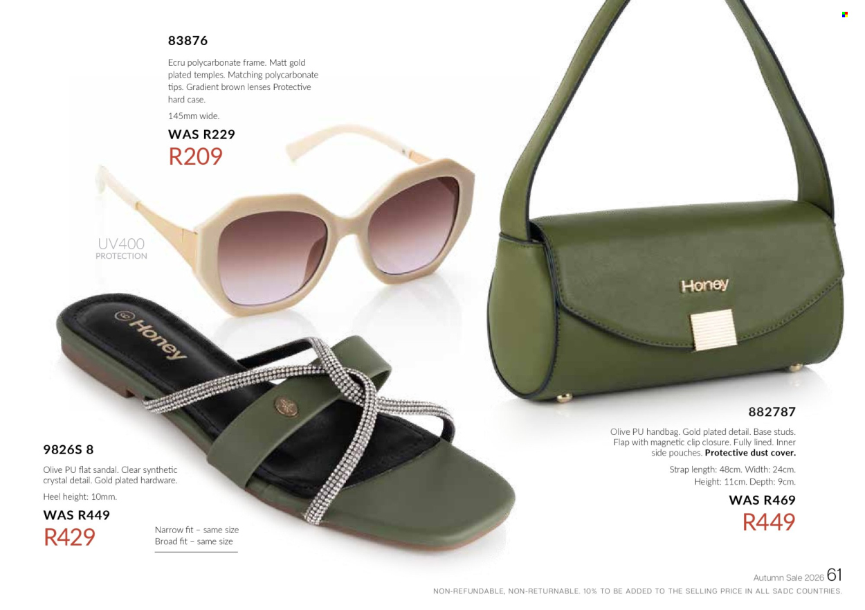 Honey specials. Page 63