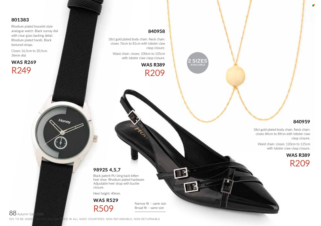 Honey specials. Page 90