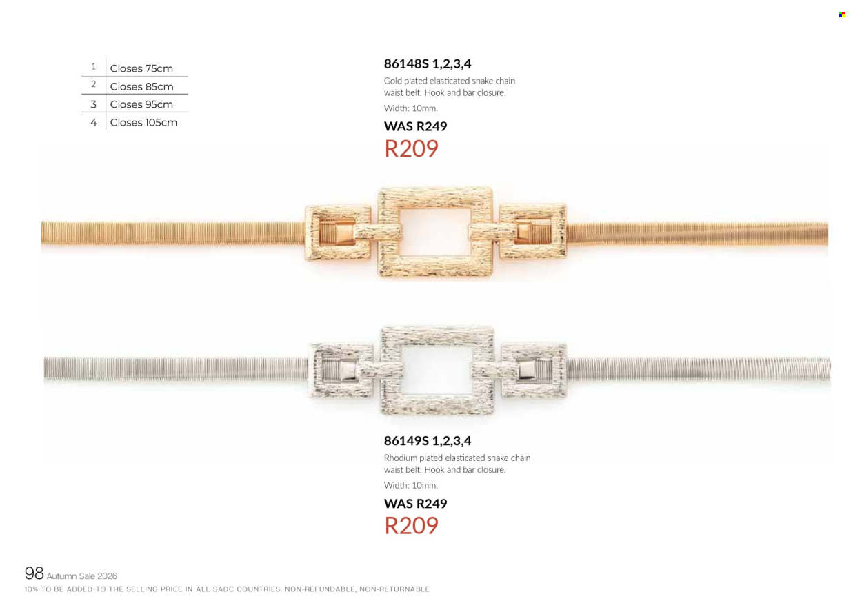 Honey specials. Page 100