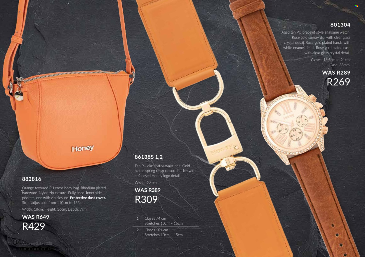 Honey specials. Page 106