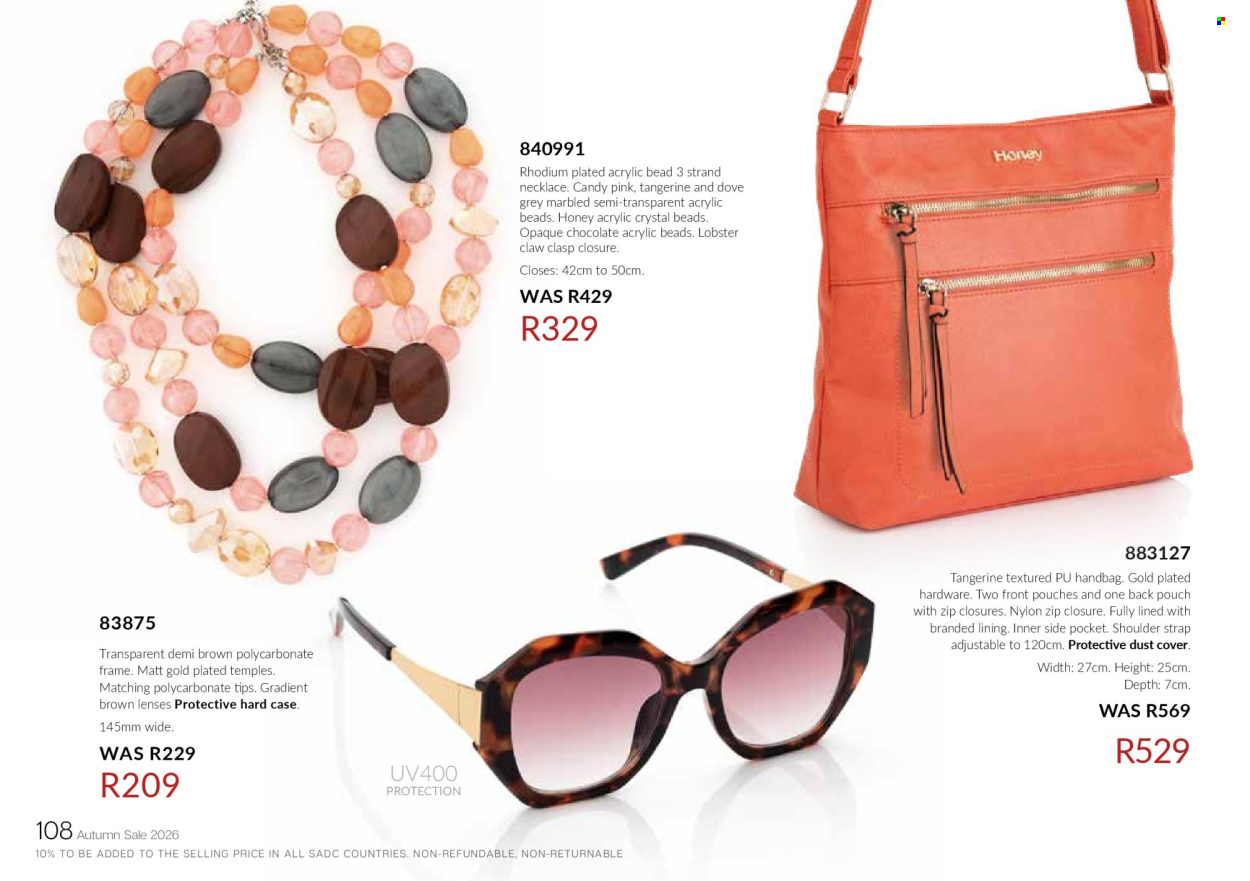 Honey specials. Page 110