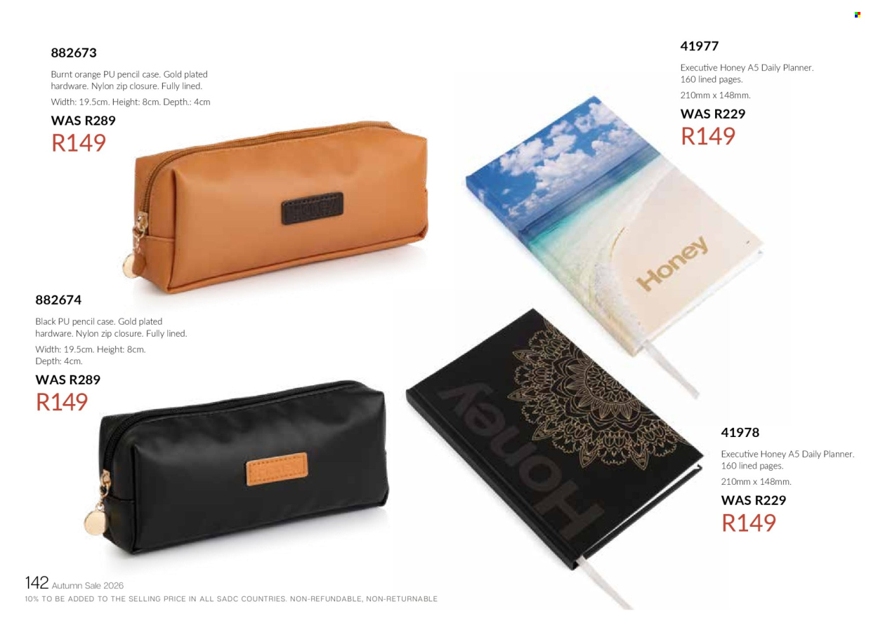 Honey specials. Page 144