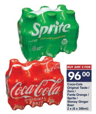 Coca-Cola Original Taste / Zero / Fanta Orange / Sprite / Stoney Ginger Beer
