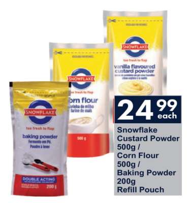 Snowflake Custard Powder / Corn Flour / Baking Powder