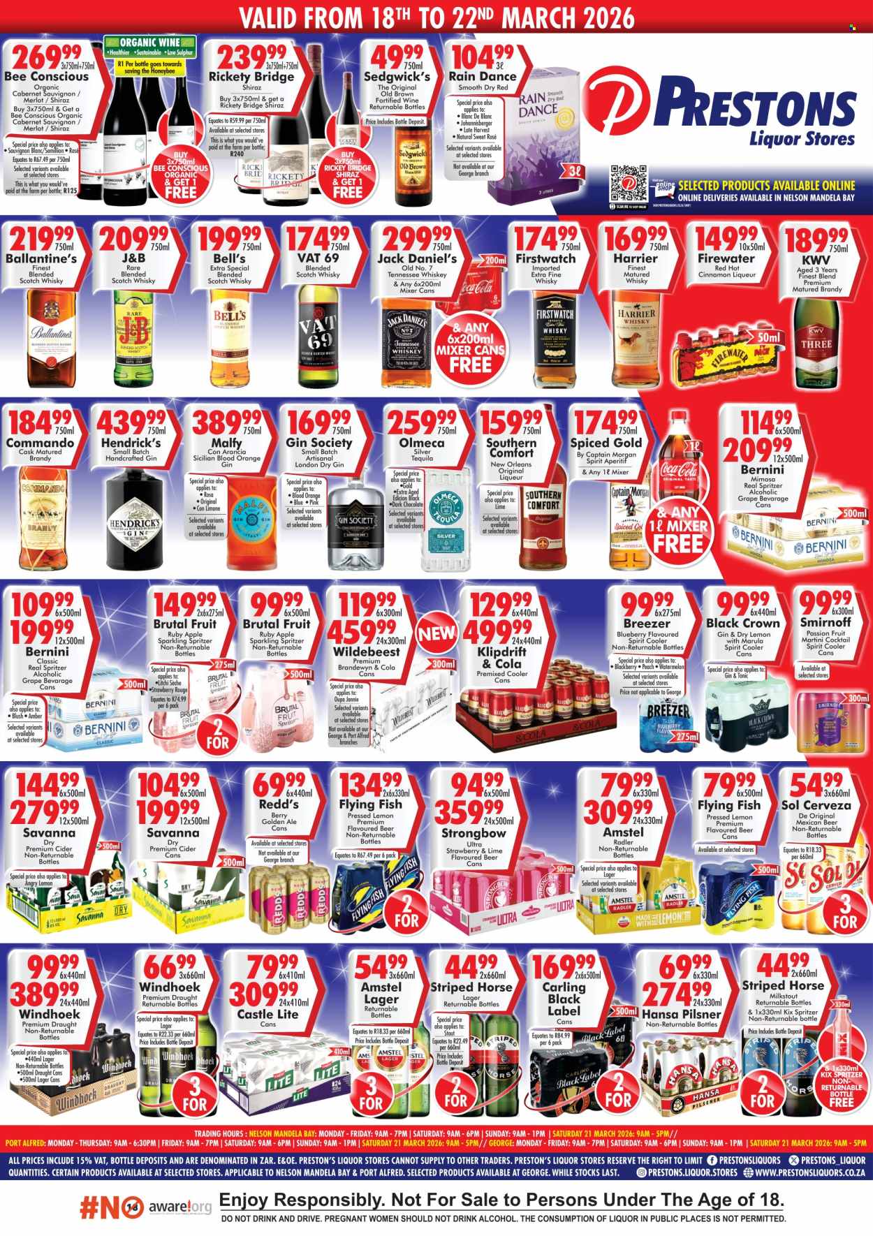 Prestons Liquor Stores specials - 18/03/2026 - 22/03/2026. Page 1
