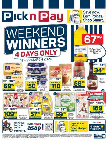 Pick n Pay catalogue  - 19/03/2026 - 22/03/2026.