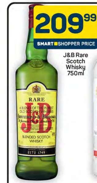 J&B Rare Scotch Whisky 750ml