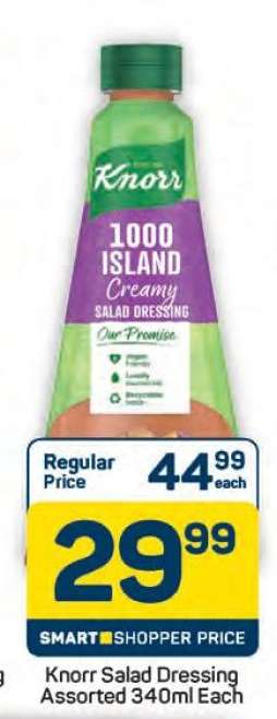 Knorr Salad Dressing Assorted 340ml Each