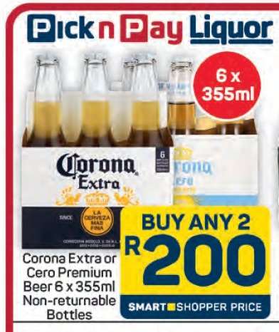 Corona Extra or Cero Premium Beer