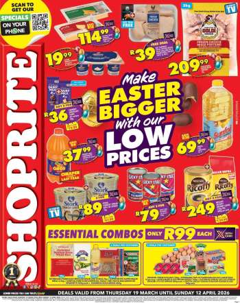 Shoprite catalogue  - 19/03/2026 - 12/04/2026.