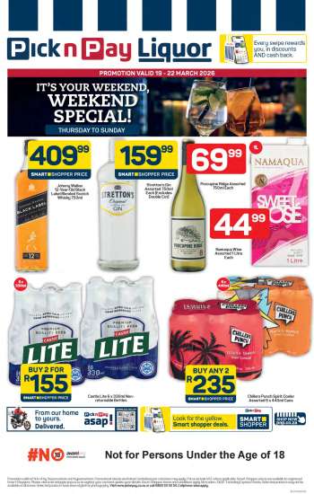 Pick n Pay catalogue  - 19/03/2026 - 22/03/2026.