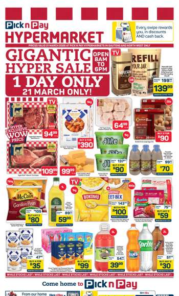 Pick n Pay Hypermarket catalogue  - 21/03/2026 - 21/03/2026.