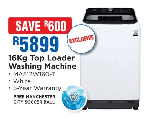 16kg Top Loader Washing Machine