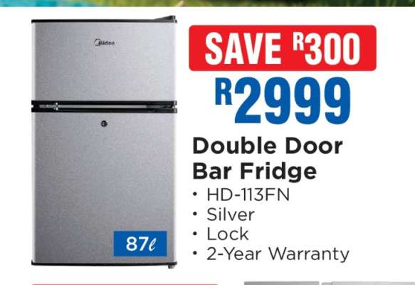 Double-Door Bar Fridge