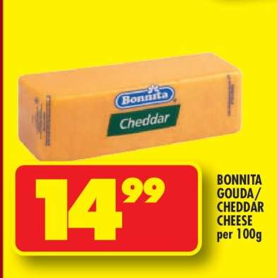 BONNITA GOUDA/CHEDDAR CHEESE