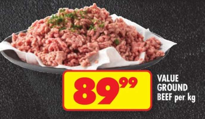 VALUE GROUND BEEF per kg