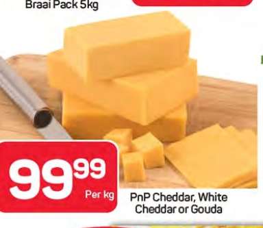 PnP Cheddar, White Cheddar or Gouda