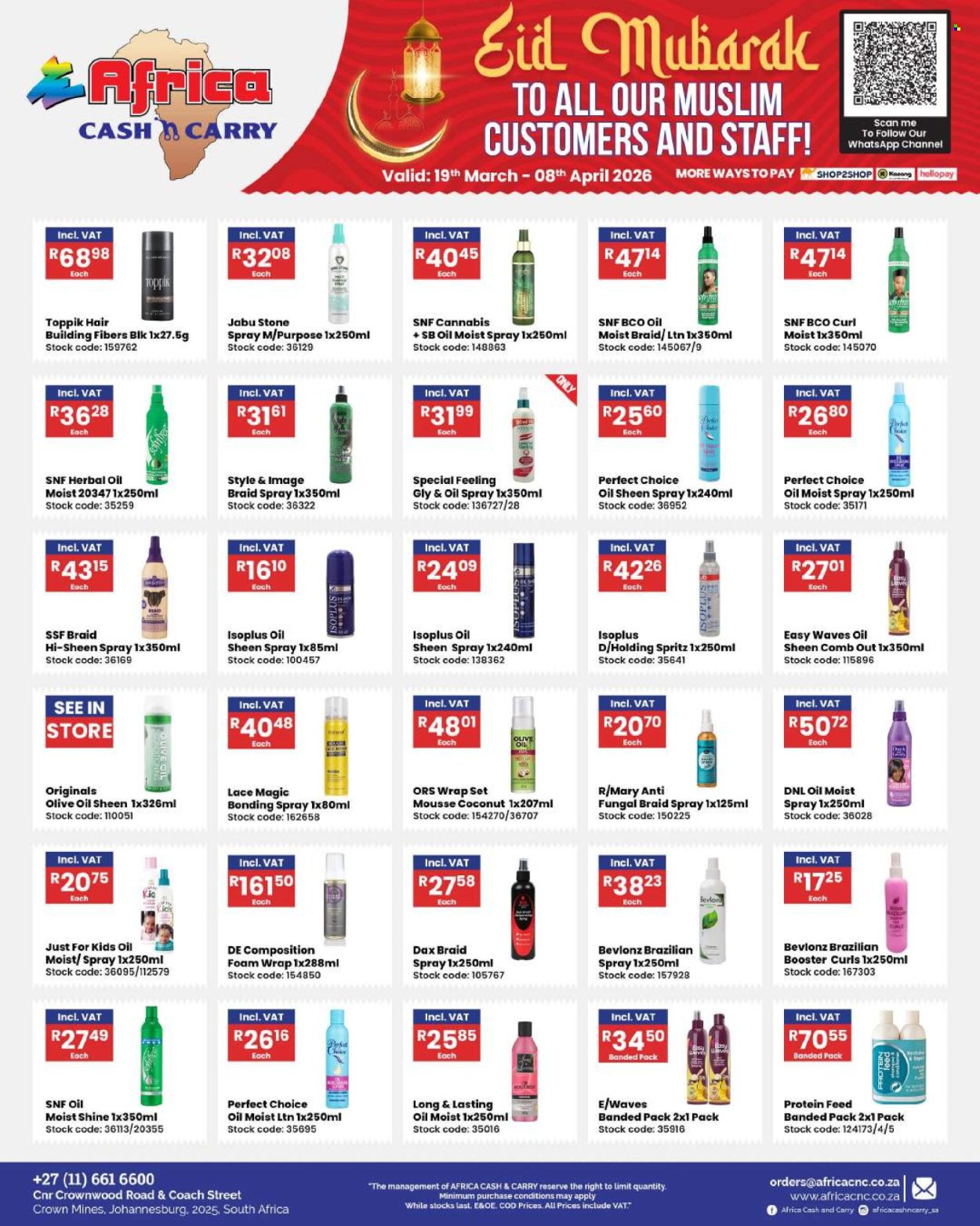 Africa Cash & Carry specials - 19/03/2026 - 08/04/2026. Page 1