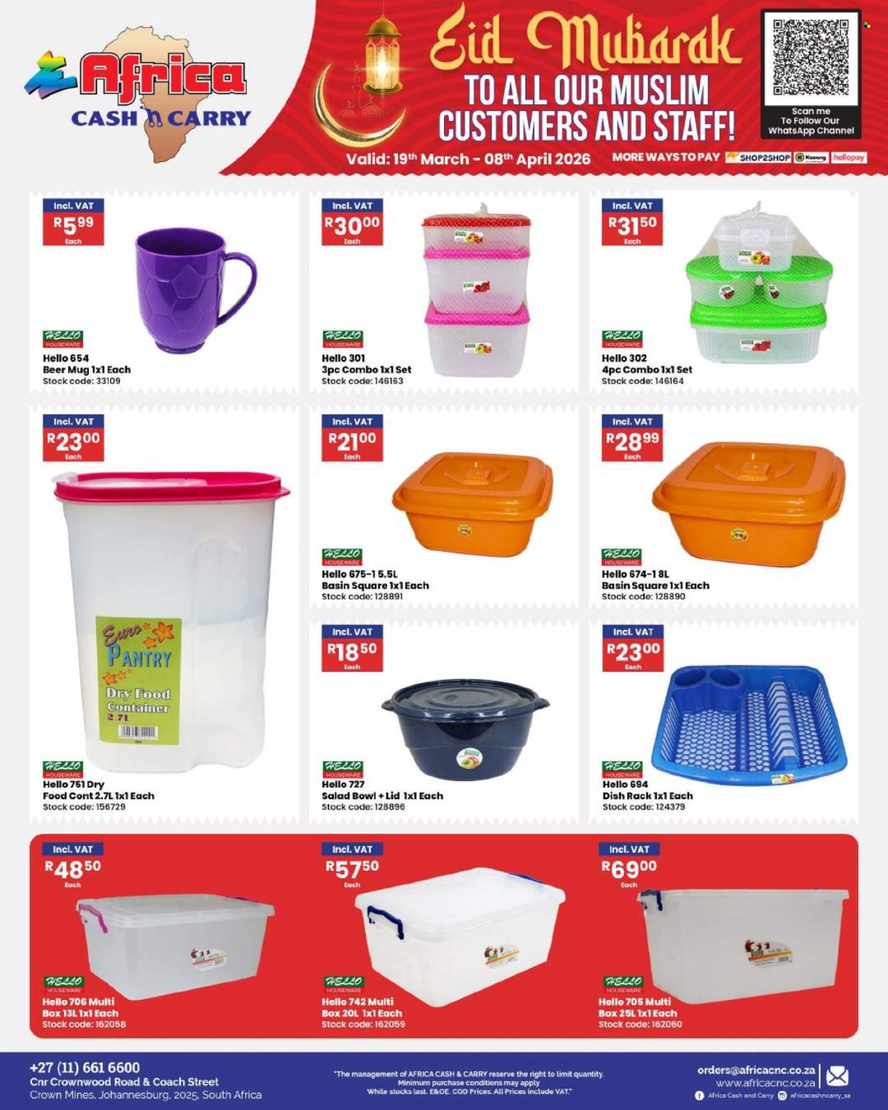 Africa Cash & Carry specials - 19/03/2026 - 08/04/2026. Page 99