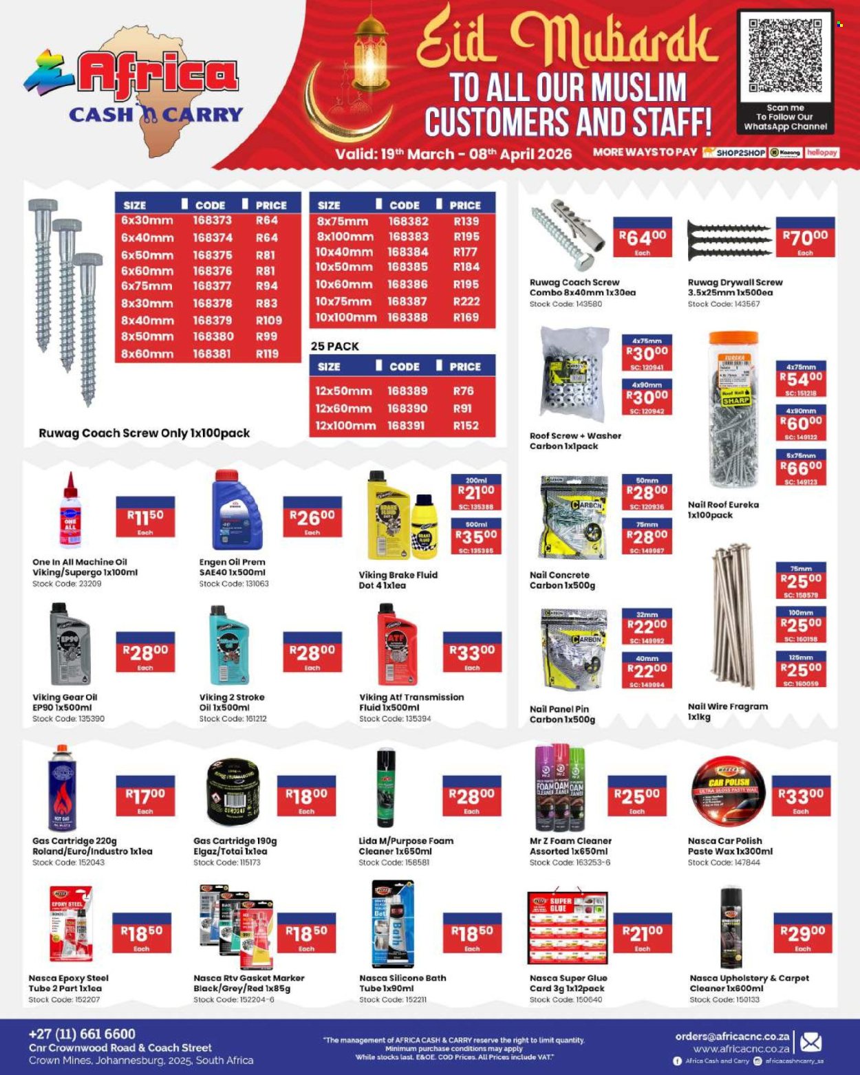 Africa Cash & Carry specials - 19/03/2026 - 08/04/2026. Page 121