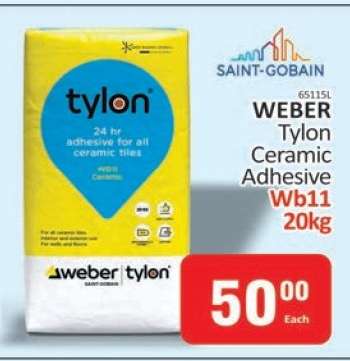 WEBER Tylon Ceramic Adhesive Wb11 20kg