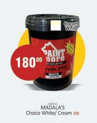 MADALA’S Choice White/Cream 20lt