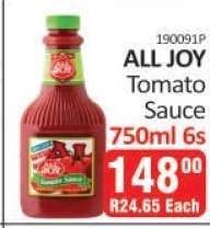ALL JOY TOMATO SAUCE