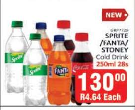 Sprite/Fanta/Stoney Cold Drink