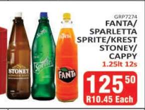 Fanta/Sparletta/Sprite/Krest/Stoney/Cappy
