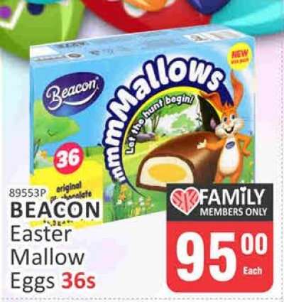 Beacon Easter Mallow Eggs 36s