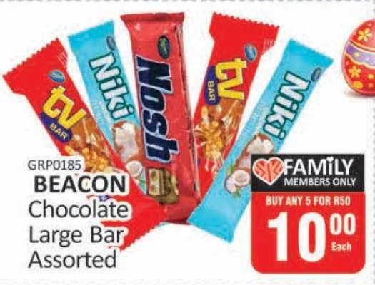 BEACON Chocolate Large Bar Assorted