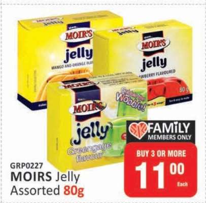 MOIRS Jelly Assorted 80g