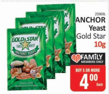 ANCHOR Yeast Gold Star 10g