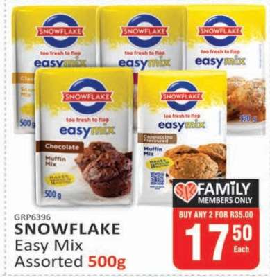 Snowflake Easy Mix Assorted 500g