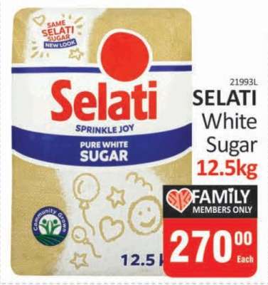 SELATI White Sugar 12.5kg