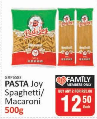 PASTA JOY Spaghetti/Macaroni