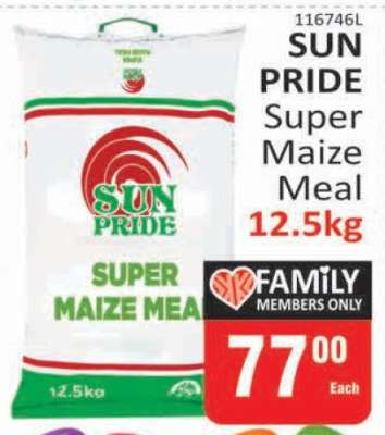 SUN PRIDE Super Maize Meal 12.5kg