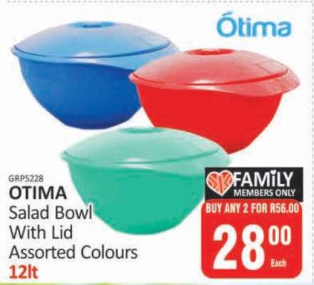 OTIMA Salad Bowl With Lid