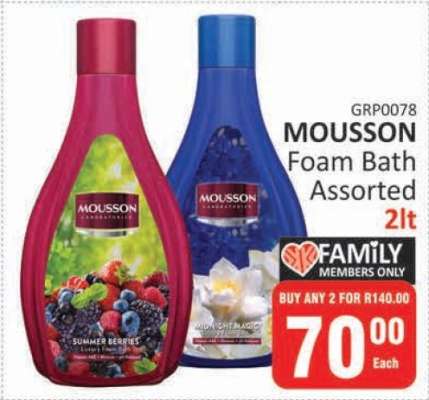 Mousson Foam Bath Assorted